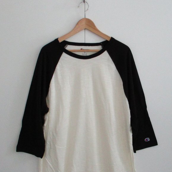 Champion Baseball Tshirt Raglan Size XL - Picture 2 of 12